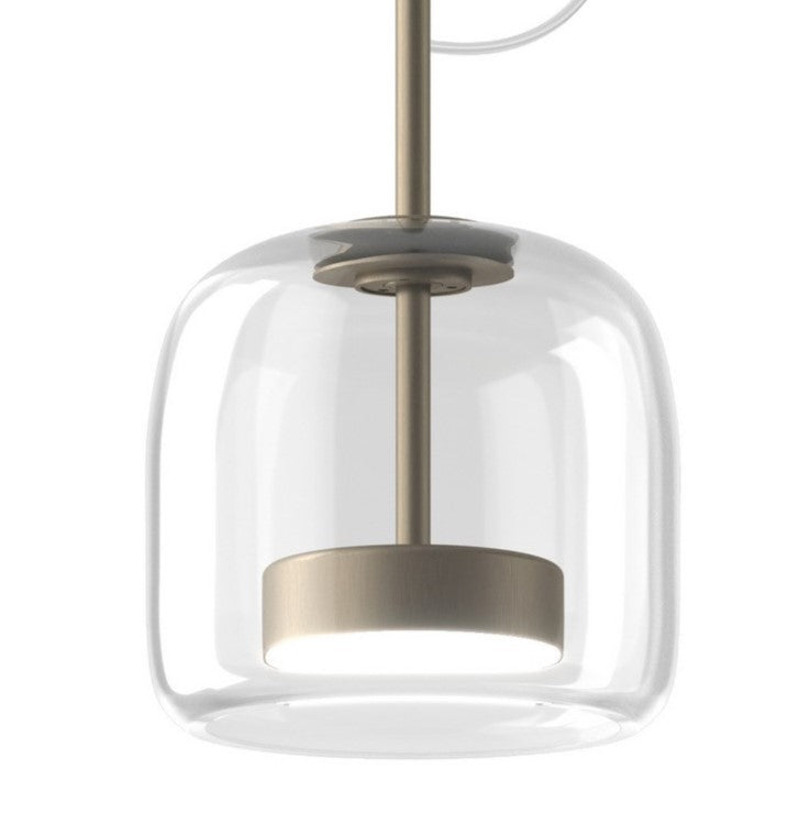 Jube SP S Lampadario sospensione LED in vetro soffiato cristallo trasparente