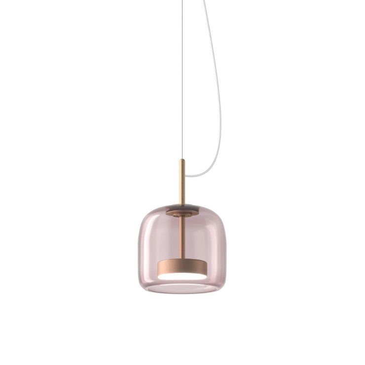 Jube SP S Lampadario sospensione LED in vetro soffiato ametista trasparente