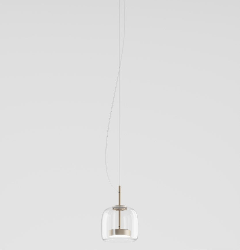 Jube SP S Lampadario sospensione LED in vetro soffiato cristallo trasparente