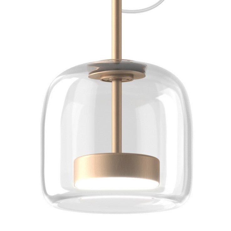 Jube SP S Lampadario sospensione LED in vetro soffiato cristallo trasparente