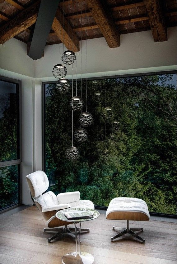 Kelly Cluster Sospensione Led nero opaco 9005