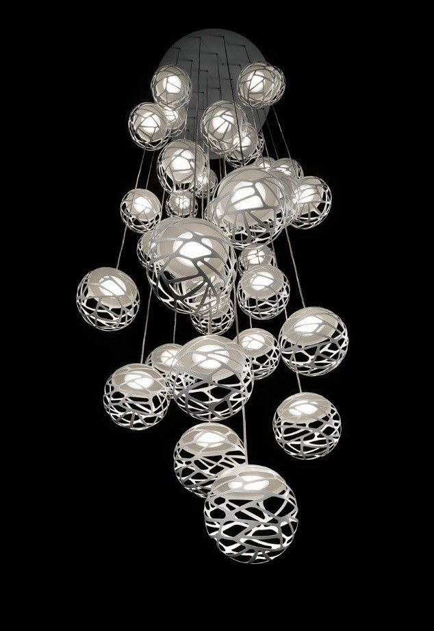 Kelly Cluster Sospensione Led bianco opaco 9010