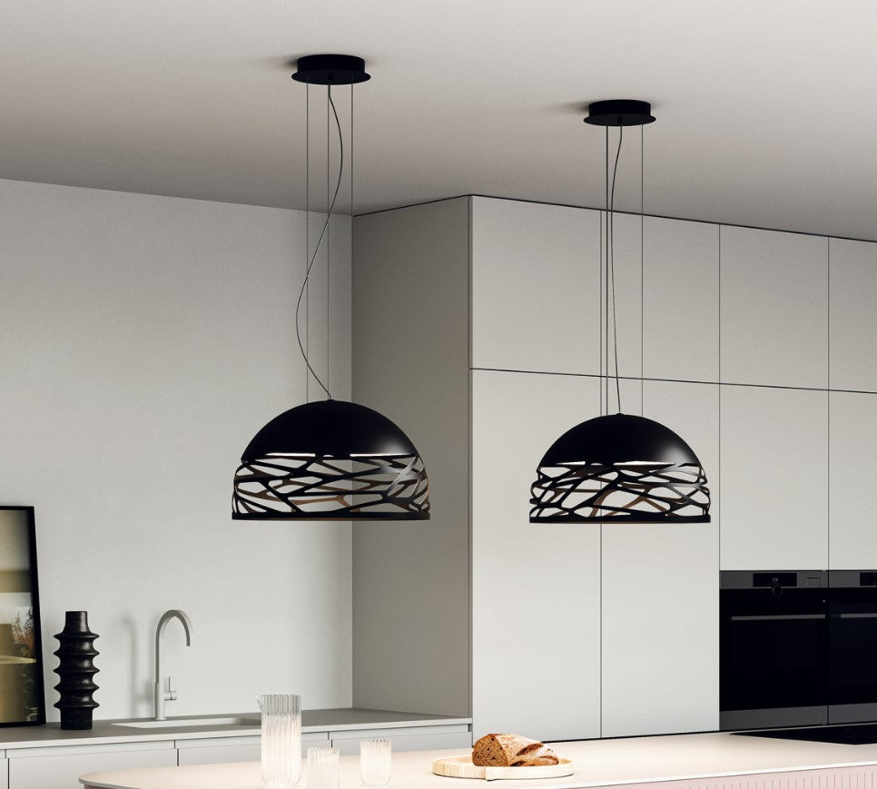 Kelly small dome 50 Sospensione nero opaco 9005