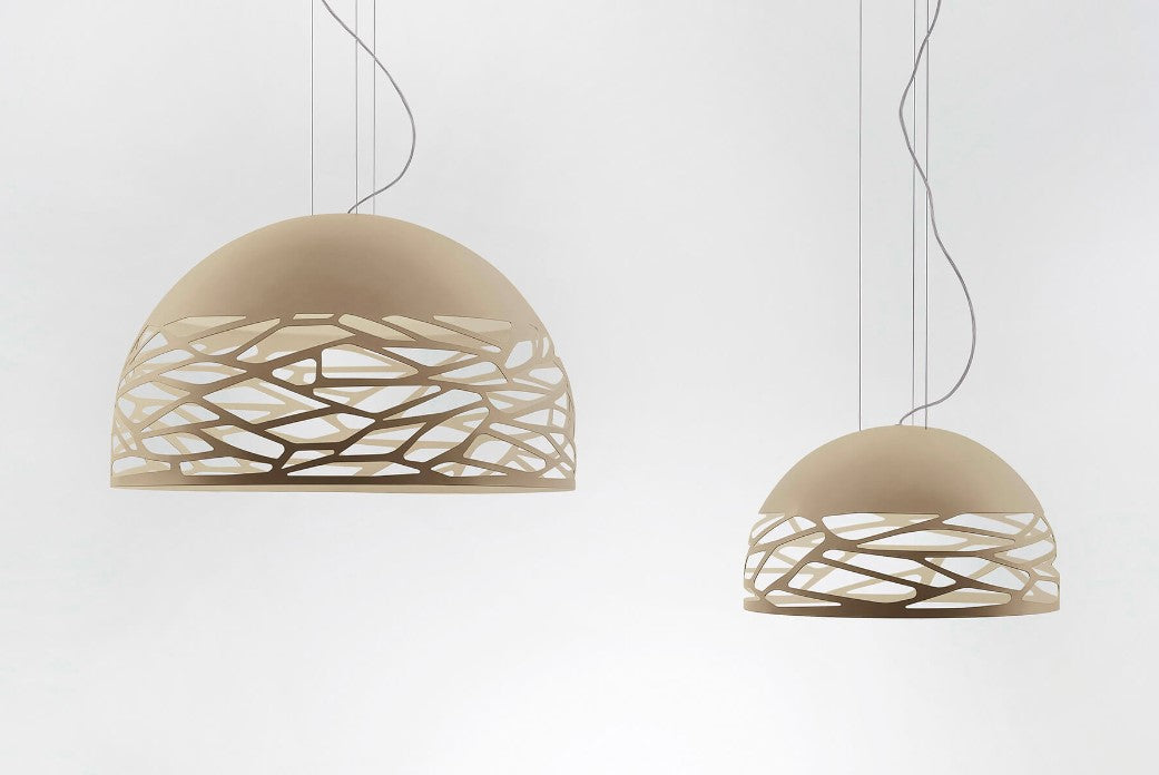 Kelly medium dome 60 Sospensione champagne opaco