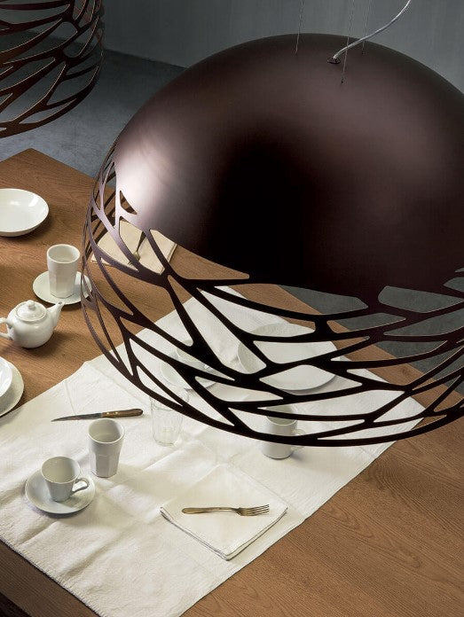 Kelly large dome 80 Sospensione bronzo ramato