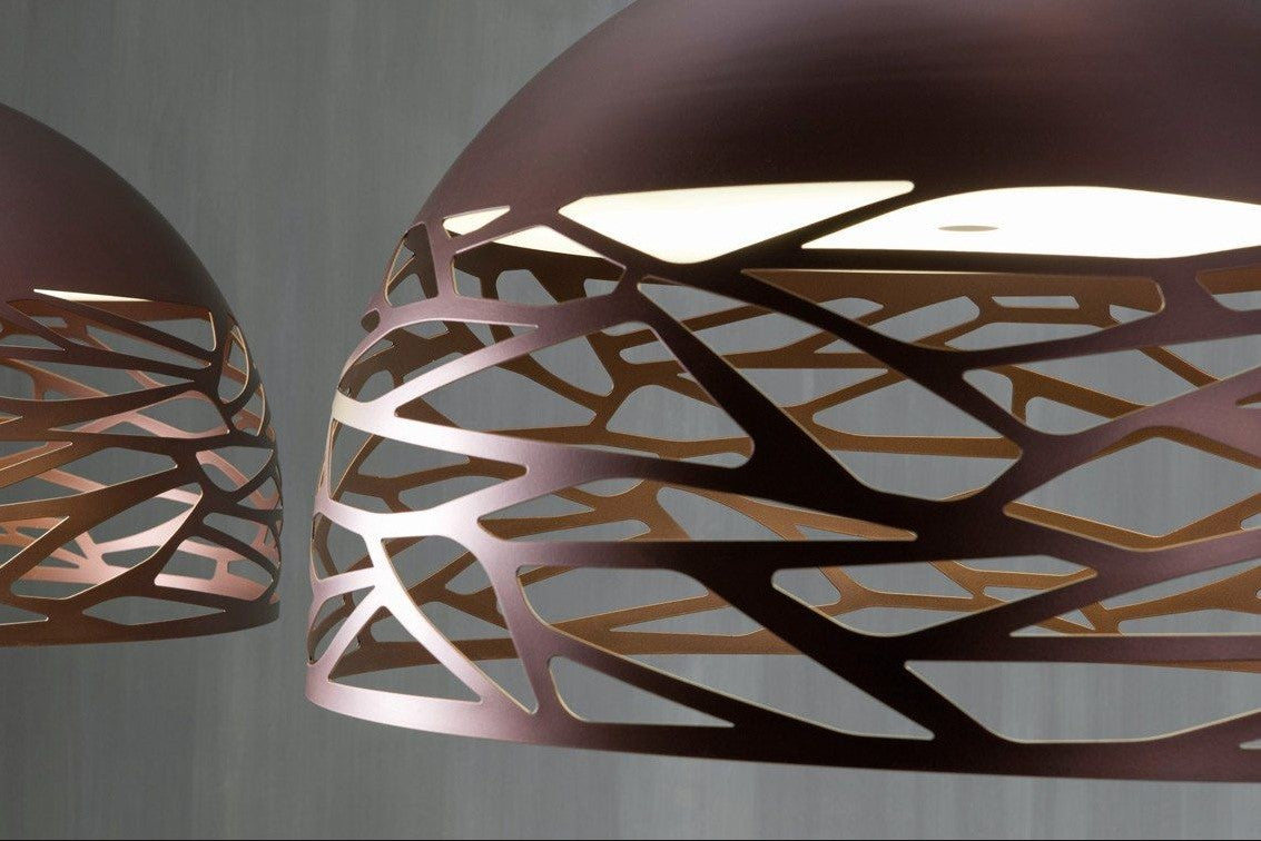 Kelly large dome 80 Sospensione bronzo ramato