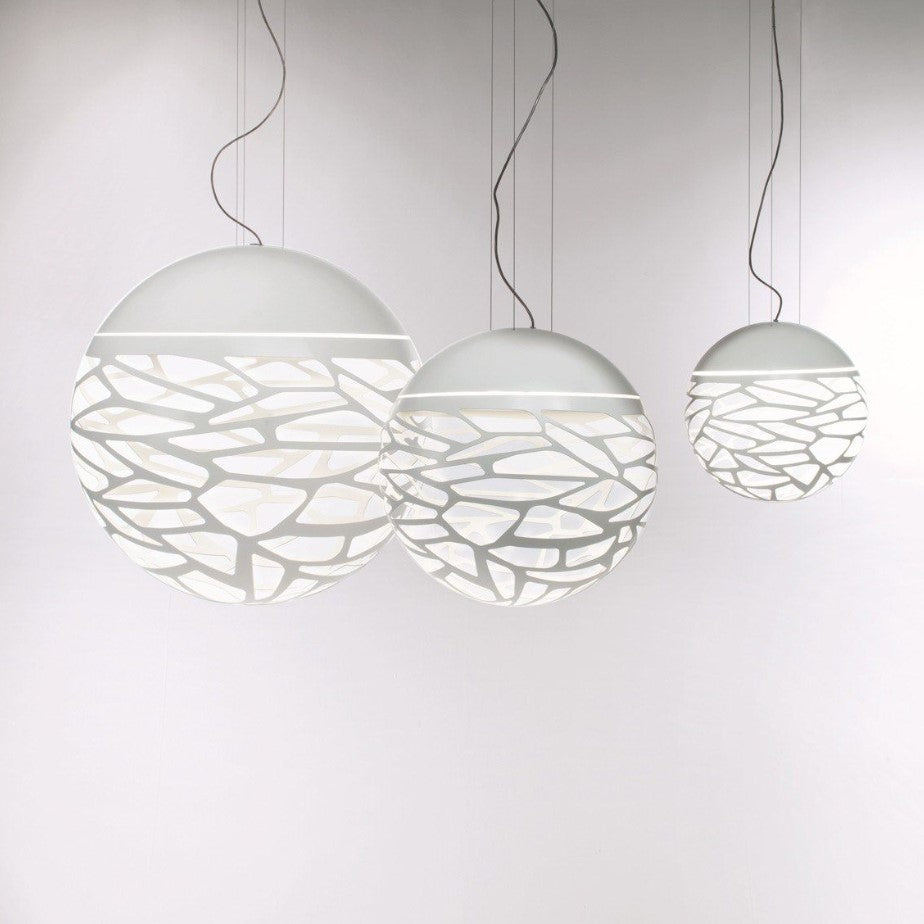 Kelly small sphere 40 Sospensione bianco opaco 9010