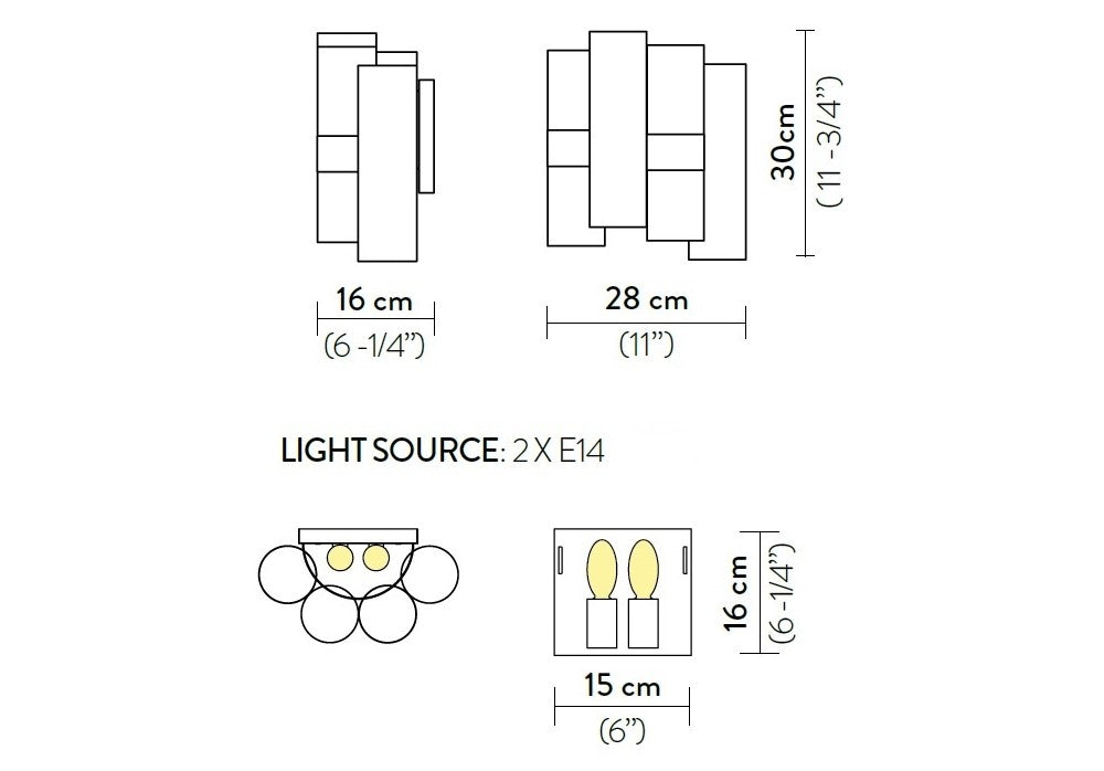 La Lollo applique in Lentiflex® Cristalflex® Opalflex®  Brushed Goldflex® or Pewterflex®