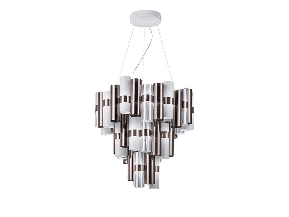 La Lollo Extra Large Lampadario sospensione in Lentiflex® Cristalflex® Opalflex®  Brushed Goldflex® or Pewterflex®