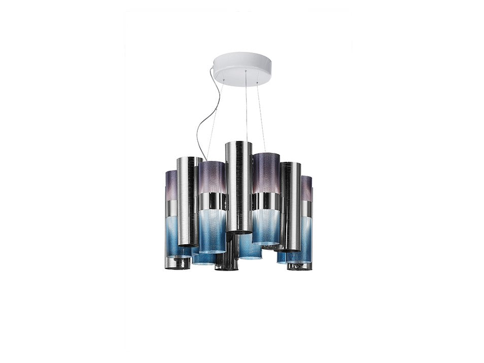 La Lollo Medium Lampadario sospensione in Lentiflex® Cristalflex® Opalflex®  Brushed Goldflex® or Pewterflex®