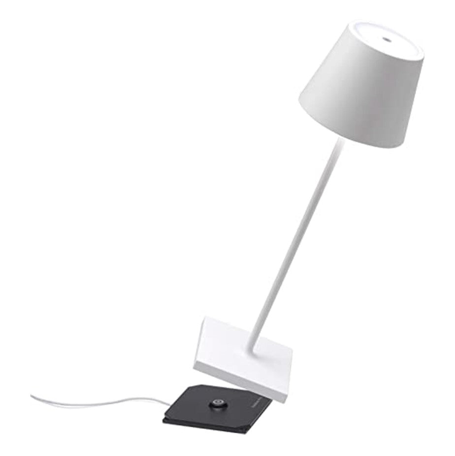 Poldina Pro Bianco Lampada ricaricabile da tavolo