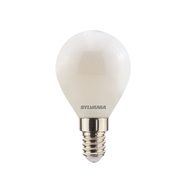 Lampadina LED, E14 Oliva, Smerigliato, Luce Naturale, 4.9W= 470LM