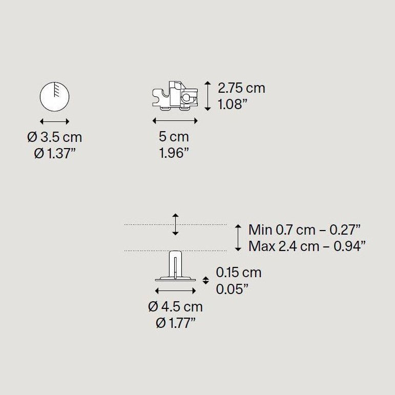 Rosone Single Recessed Micro