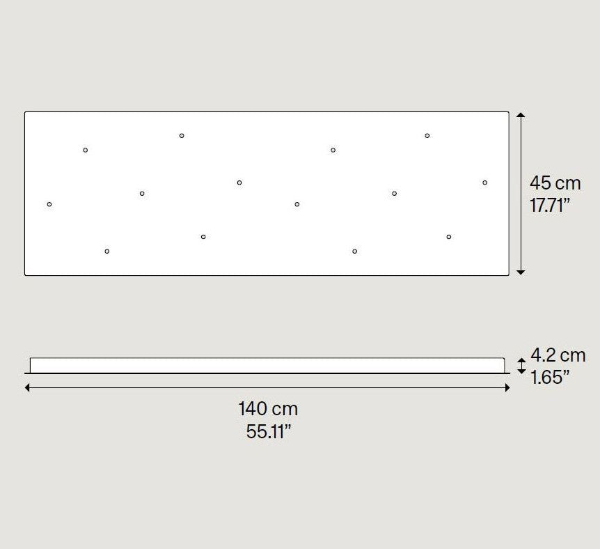 Rosone Rectangular 14 luci