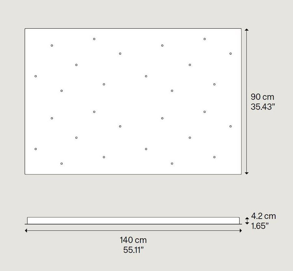 Rosone Rectangular 28 luci
