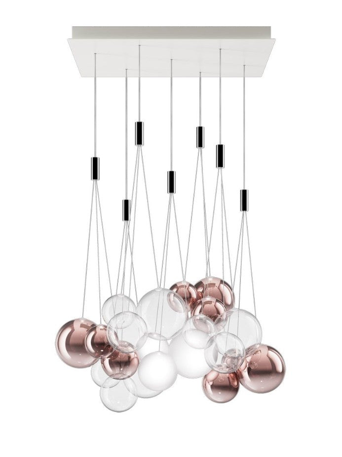 Rosone Rectangular 7 luci