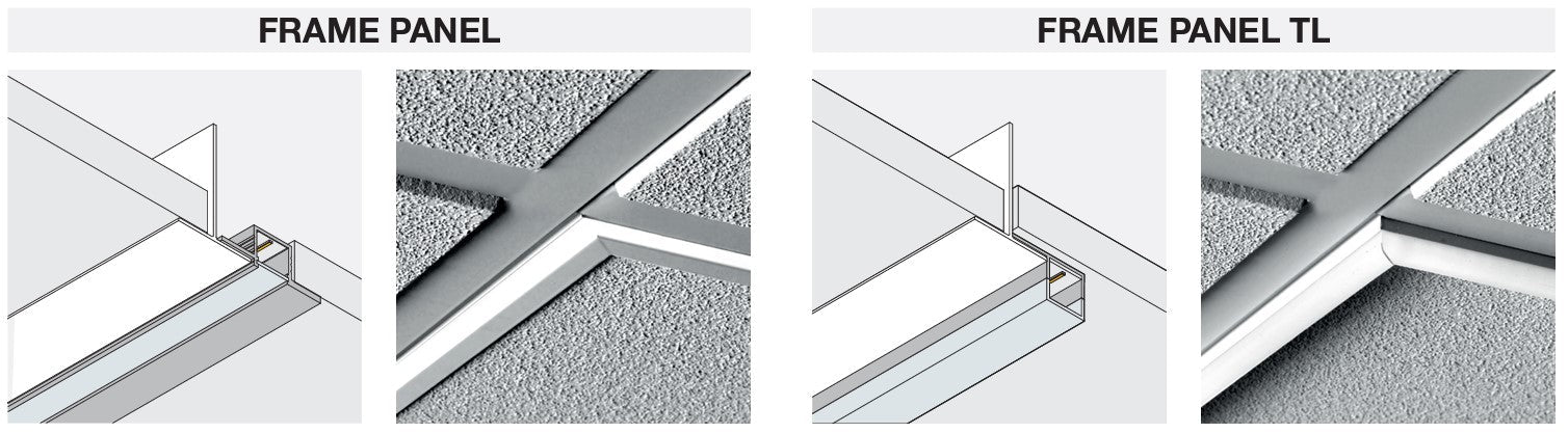 Frame Panel TL Incasso cartongesso 60x60 35W 3000K DALI/PUSH