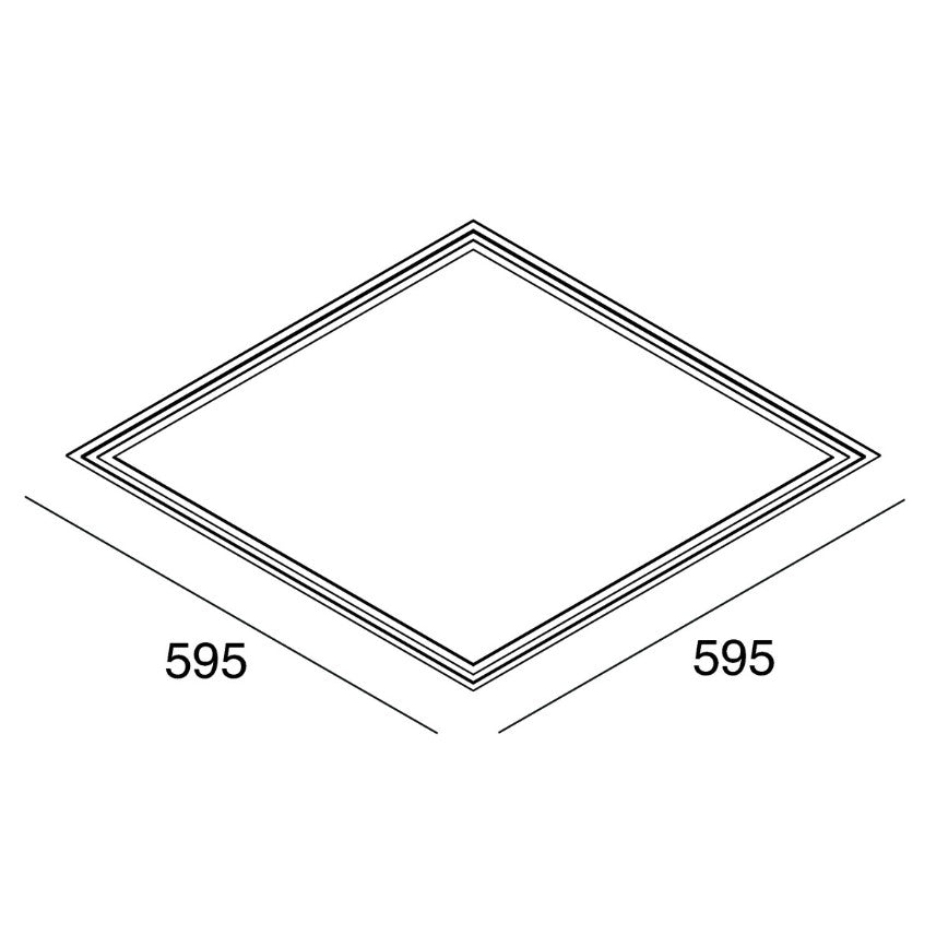 Frame Panel Incasso cartongesso 60x60 35W 4000K ON/OFF