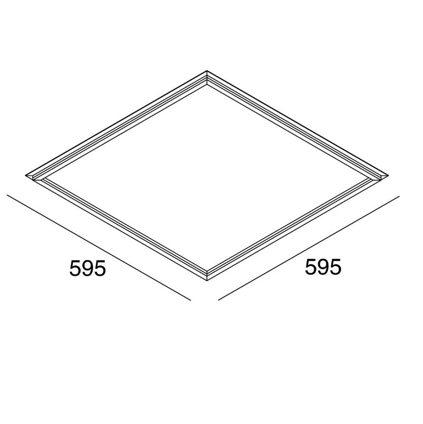 Frame Panel TL Incasso cartongesso 60x60 35W 3000K ON/OFF
