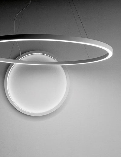 HALOS EMISSIONE DIRETTA 962 Lampada Sospensione Soffitto Parete LED 62W 27K IP40 Caffe