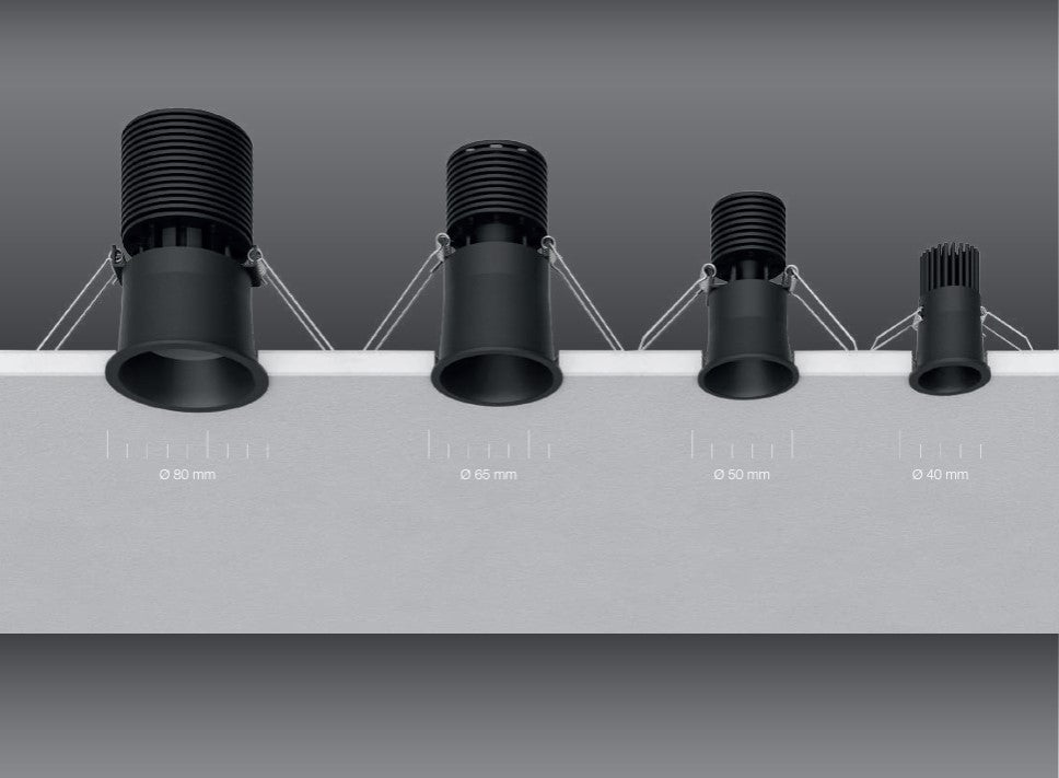 KONE Incasso LED 10W 500mA 2700K 36° IP20 Nero