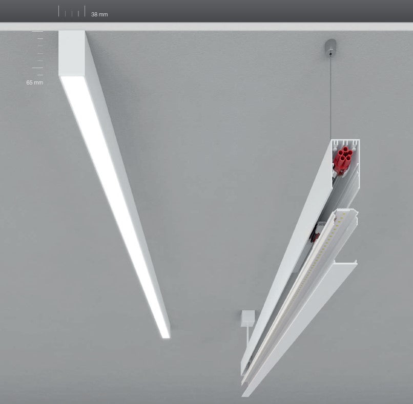 Lucky Mini L 1600 Profilo LED 23W 3K IP40 Nero