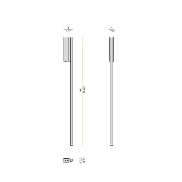 Hilow Line Applique lampada da parete LED 17W 2700K