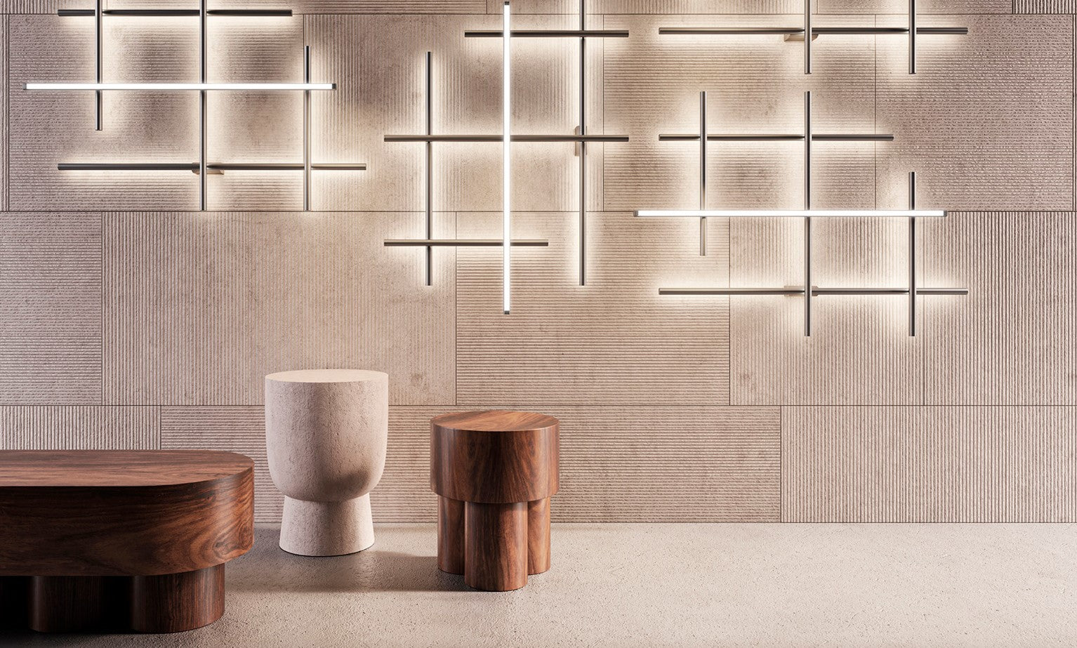 Hilow Applique lampada da parete LED 77W 2700K emissione soffusa