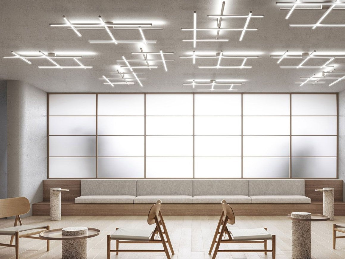 Hilow Plafoniera lampada da soffitto LED 78W 2700K emissione elevata