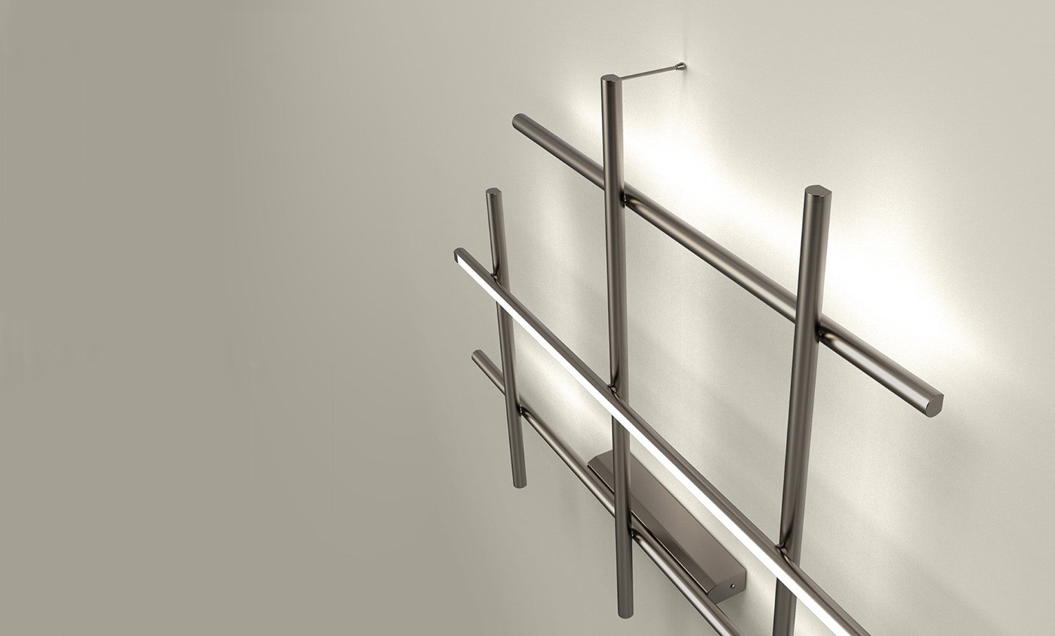 Hilow Applique lampada da parete LED 77W 2700K emissione soffusa