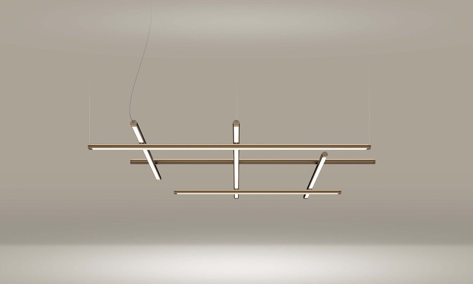 Hilow Lampadario sospensione LED 80W 2700K emissione elevata