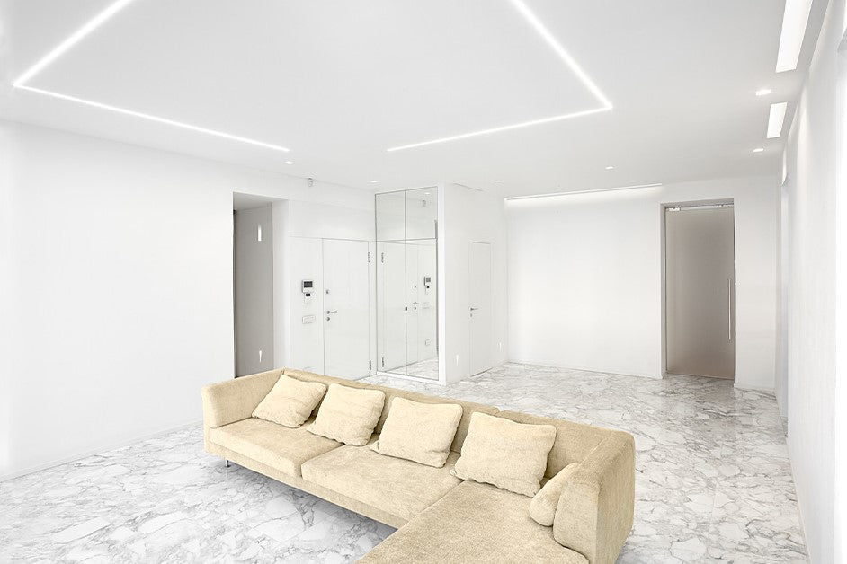 L-16 EDGE EVO STANDARD Profilo per spigolo interno Cartoon Light 16 mm per Strip LED