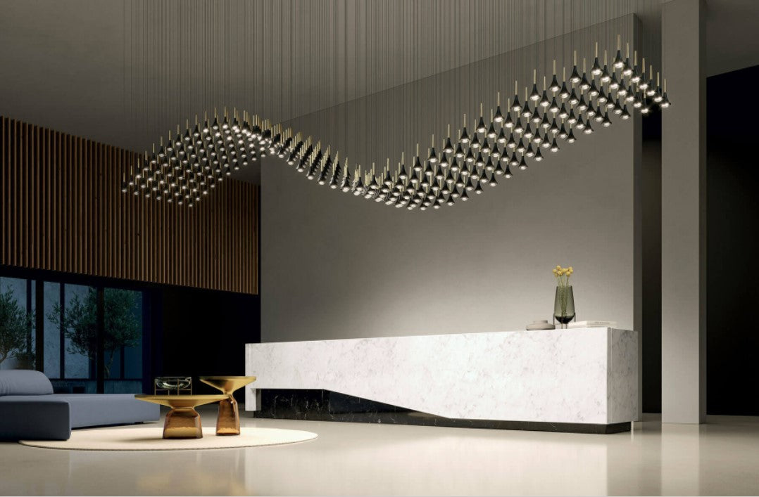 Rain Nero Sospensione LED