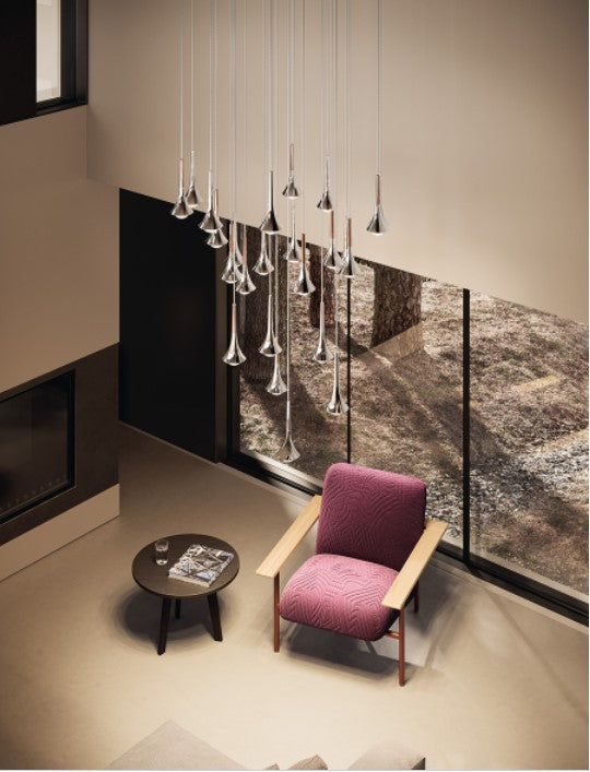 Rain Nero Sospensione LED