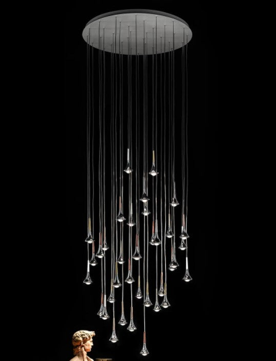 Rain Nero Sospensione LED