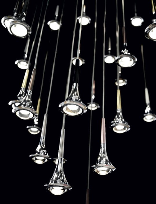 Rain Nero Sospensione LED