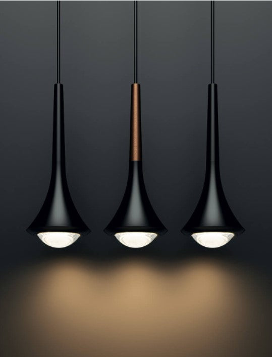 Rain Nero Sospensione LED