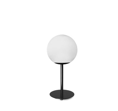 Jugen Black Edition tl1 Lampada tavolo lume nero con diffusore sfera vetro bianco