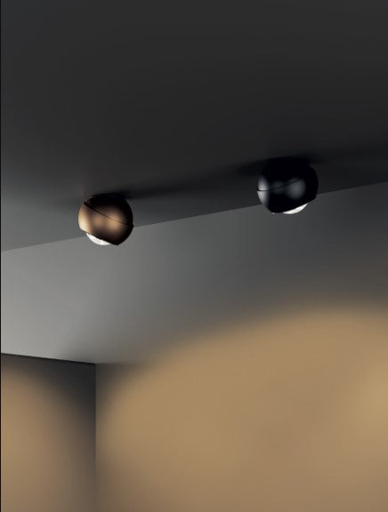 Spider Plafoniera lampada soffitto LED orientabile champagne opaco