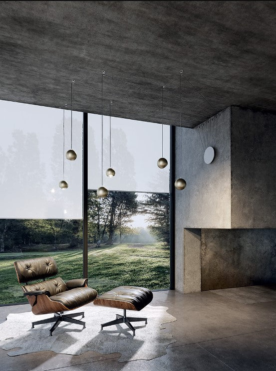 Spider Lampadario sospensione LED orientabile oro rosa
