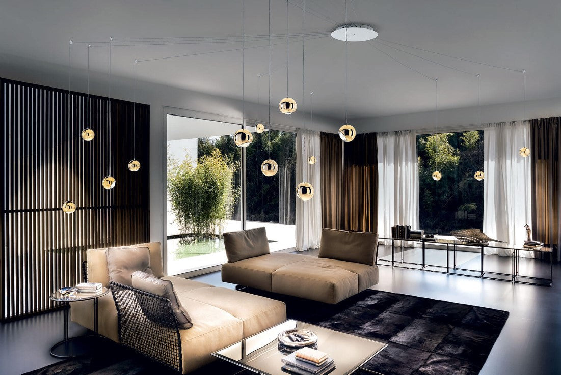 Spider Lampadario sospensione LED orientabile terra