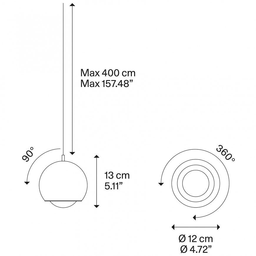Spider Lampadario sospensione LED orientabile terra
