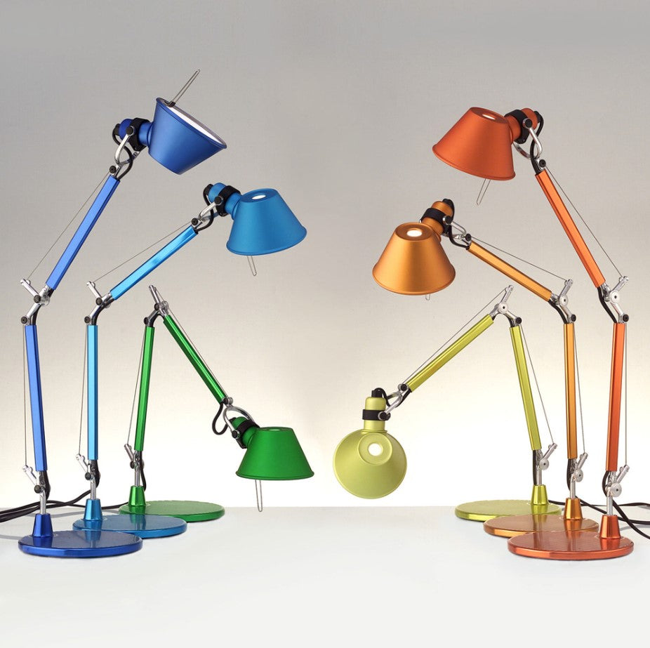 Tolomeo Micro Tavolo - Blu anodizzato - Corpo Lampada + Base