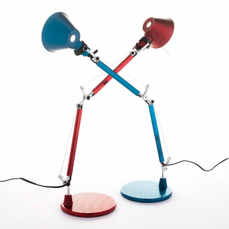 Tolomeo Micro Tavolo - Blu anodizzato - Corpo Lampada + Base