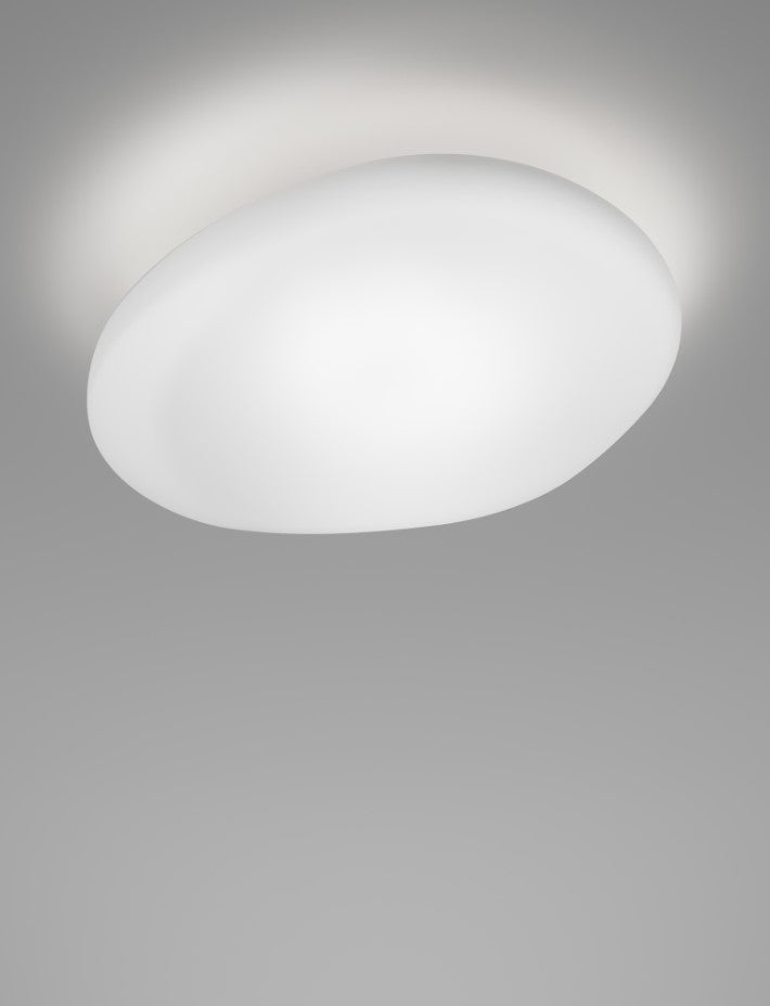 Neochic PL R Applique Plafoniera in vetro soffiato satinato diametro 54 x 41 cm.