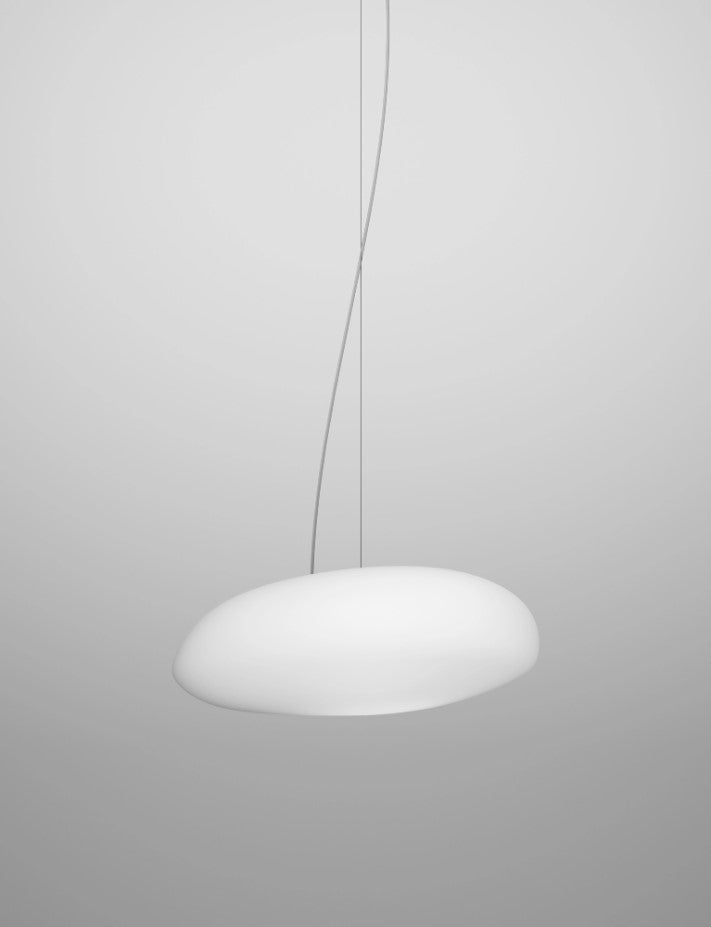 Neochic SP M Lampadario Sospensione in vetro soffiato satinato diametro 45 x 41 cm.