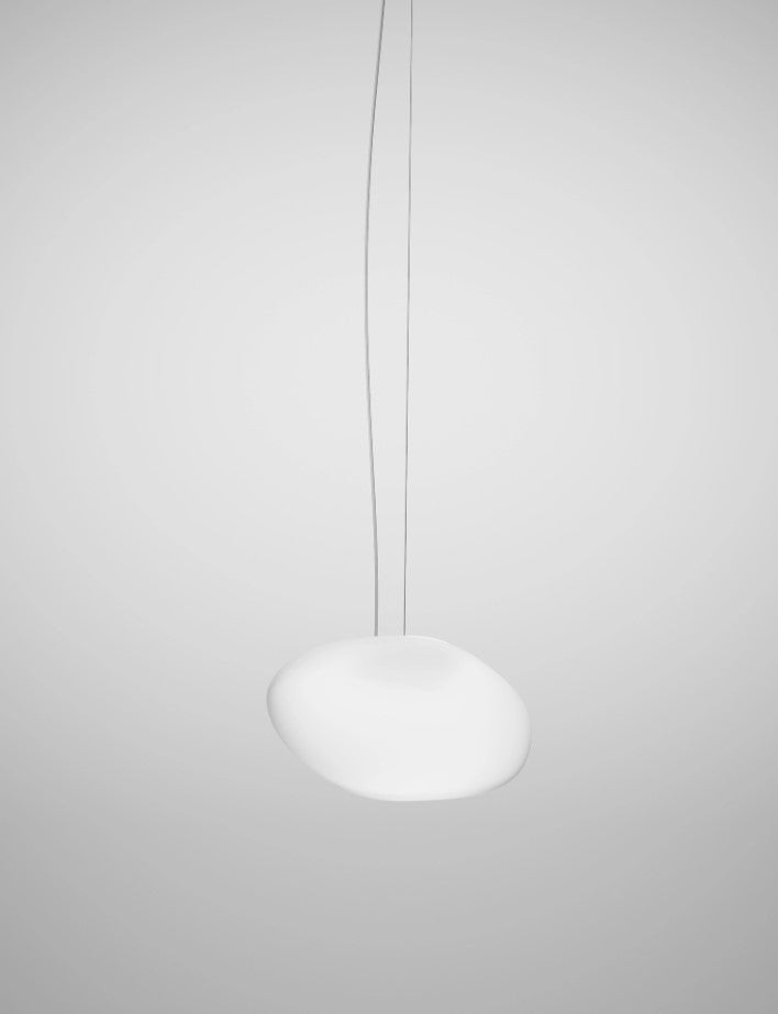 Neochic SP P Lampadario Sospensione in vetro soffiato satinato diametro 36 x 27 cm.