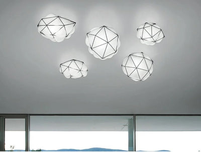 Semai PL M Plafoniera lampada da soffitto in vetro soffiato diametro 40 cm.