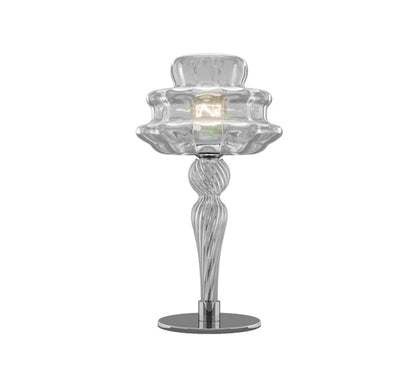 Novecento LT Lume lampada tavolo muranese in vetro soffiato cristallo rigadin