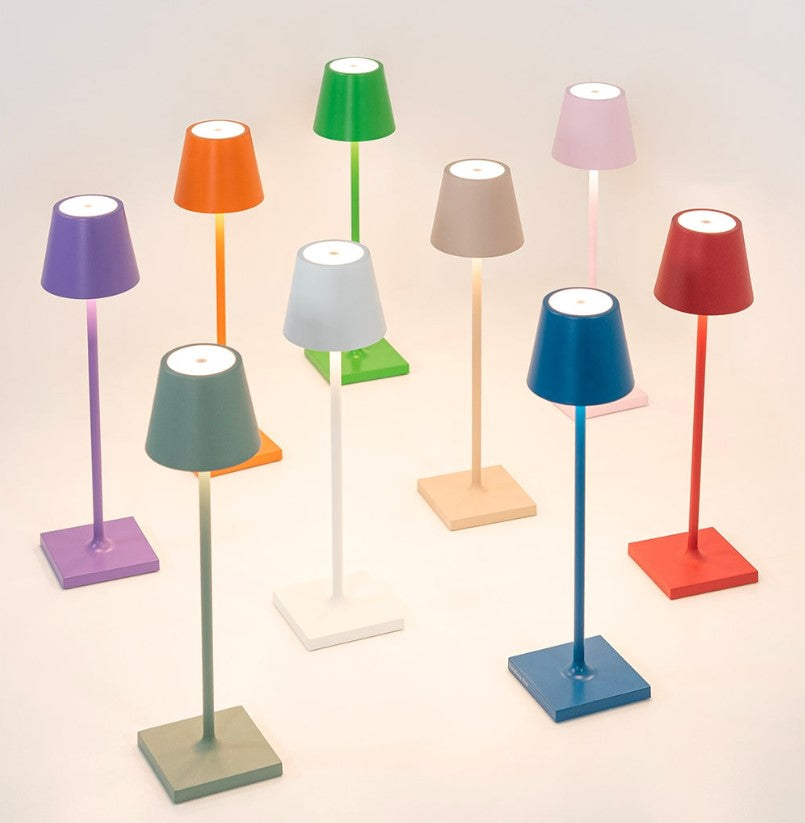 Poldina Pro Micro Corten Lampada ricaricabile da tavolo